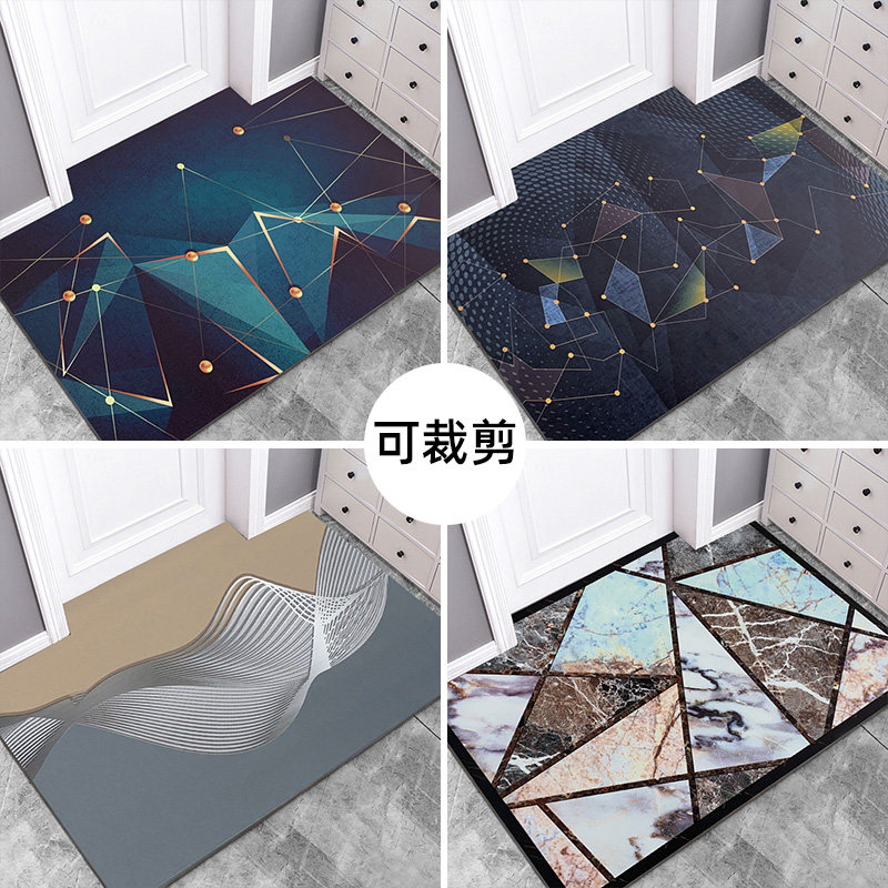 PVC 防水防滑进门垫可擦免洗入户地垫家用玄关地毯进门厅踩脚垫子