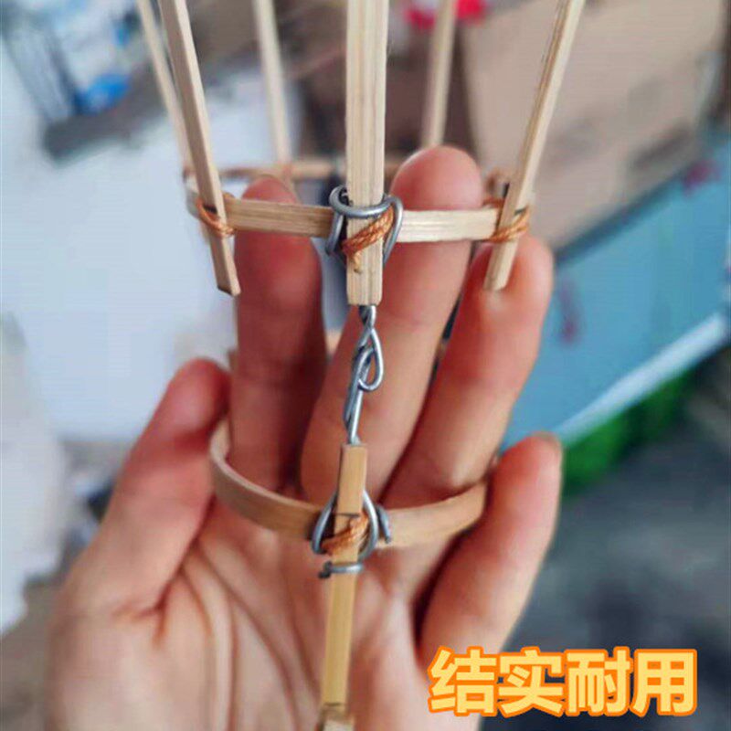 立体鱼灯笼可活动古装摄影道具纯手工可定做汉服装饰品竹制