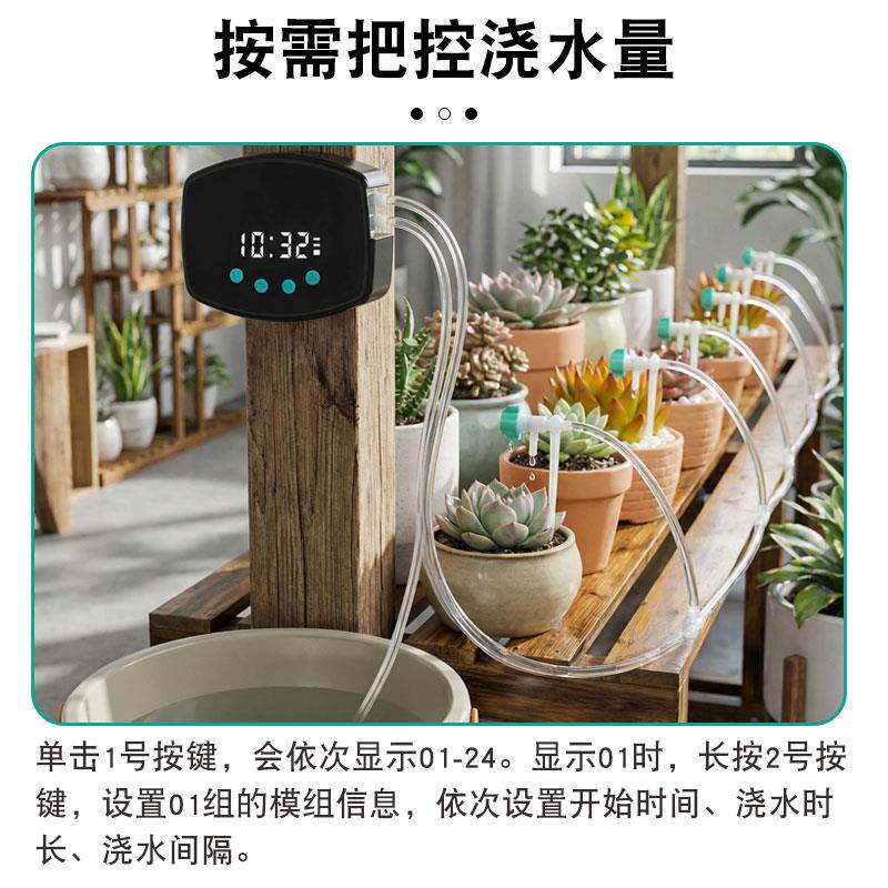 太阳浇能动浇234322水器懒人花神器植物盆栽家用水定时水泵虹吸自