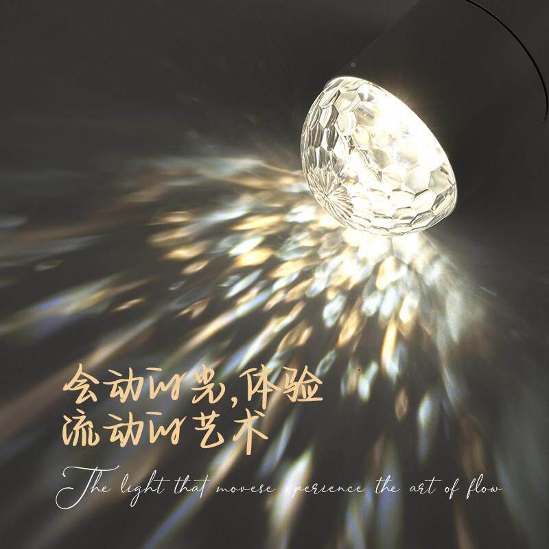 过明装HQ-AD220D动调态水波纹灯玄关走廊道可度嵌入式射灯客厅装