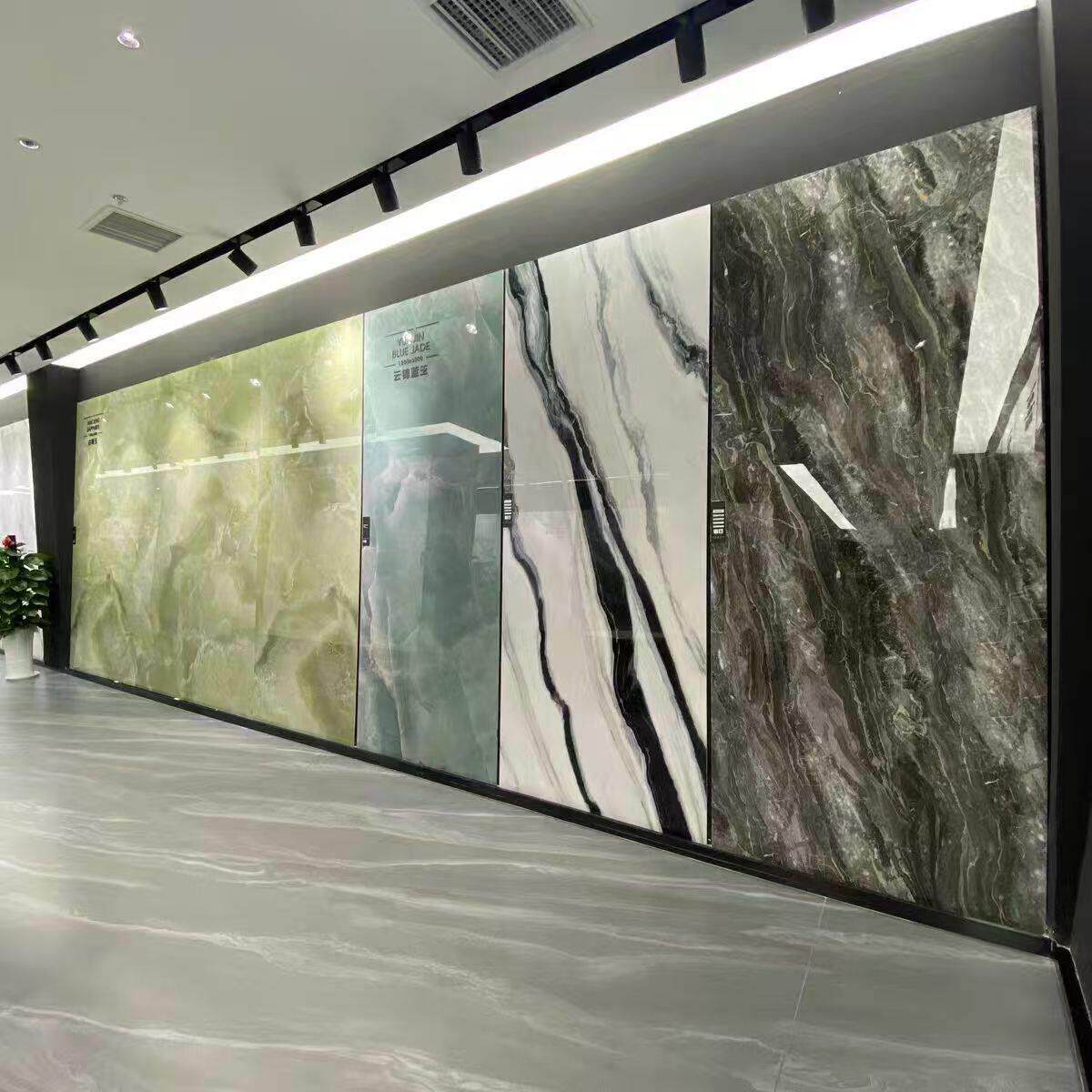 岩板电视背墙1200X000*景9面亮100大理石板景材客厅简约别墅背墙