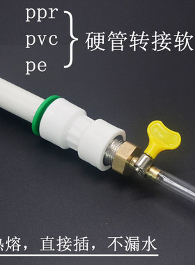 ppr管pvc硬管pe管外径20mm25mm转接内径软管转换接头配件快接快插