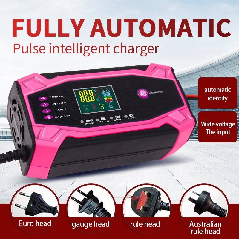 铅酸12V10A24V5A智能通用充电器 汽车电池充电器摩托车电瓶充电机