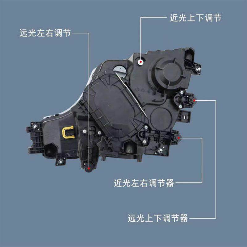 适用奔驰MP4 MP5双透镜全LED大灯总成 奔驰泵车改装超亮LED前大灯