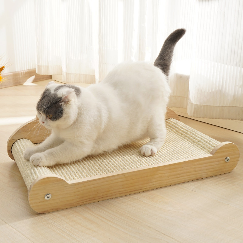 猫抓板全实木剑麻不易掉屑猫窝一体防猫抓沙发大号猫爪盆猫咪磨爪图片