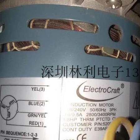 伟创力ElectroCraft回流焊马达 E39AFG-3C热风马达E39AAF-10B