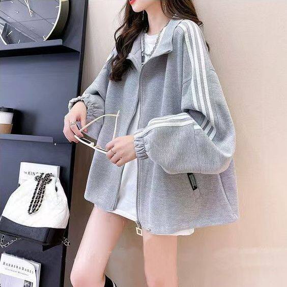 300斤胖mm显瘦外穿卫衣薄外套开衫宽松遮肉休闲大码女装春秋款200