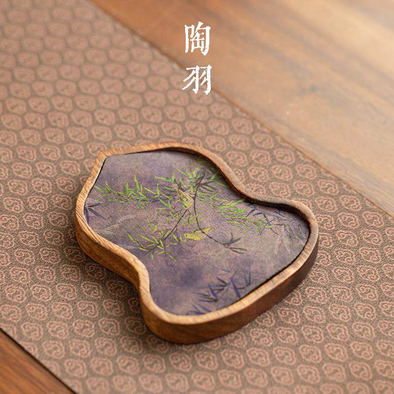 胡桃木福迷你壶承茶盘小型实木茶具托盘茶托干泡盘茶席套装收纳