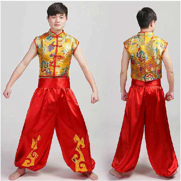 打鼓服水鼓秧歌开场扇子