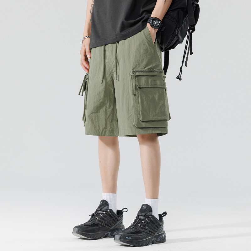 美式机能百搭大口袋工装短裤男夏