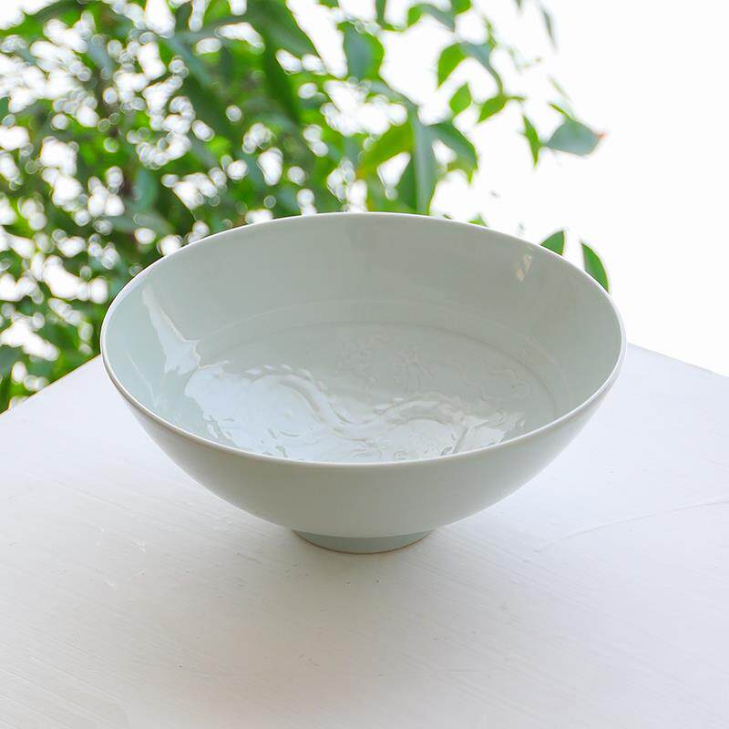 山水一间景德镇陶瓷餐具家用瓷器大号面碗菜碗中式实用复古枢府瓷