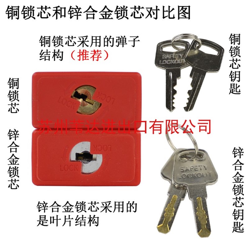 BD-G41不锈钢缆绳挂锁LOTO钢缆挂锁能量隔离锁管理锁具图片