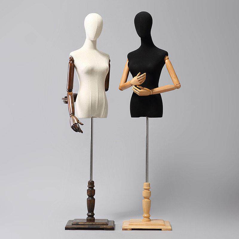特道女半身带头包布模人台A-5婚纱模礼服展示架韩版女装特架子具