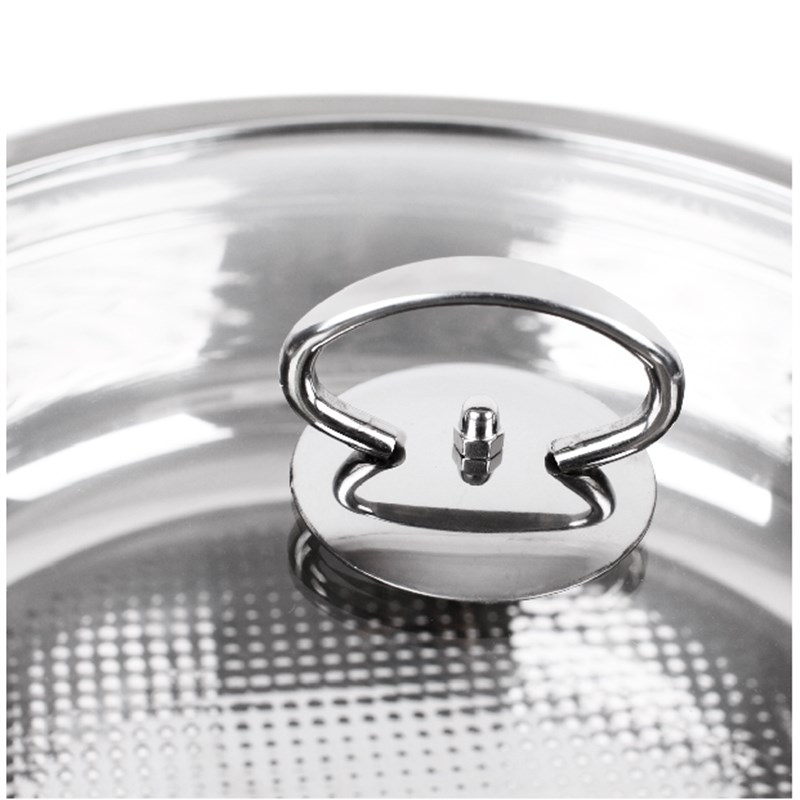 电磁炉锅煮汤锅火锅加厚不锈钢复合底锅具不粘锅平底通用打边炉锅