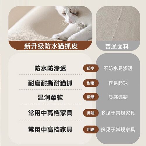 猫爪皮床头软包靠背垫悬浮床榻榻米2025新款护腰靠垫免洗皮革靠枕