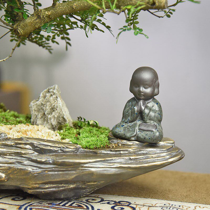禅意/意境 飘枝清香胡椒木盆栽造型中式古风植物室内观赏盆景绿植