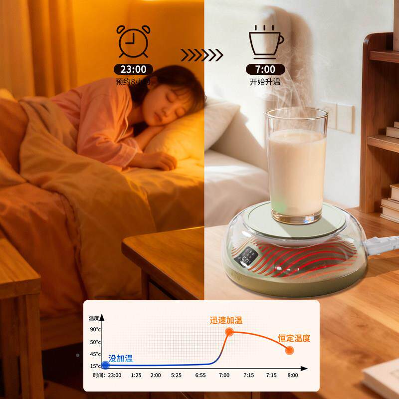 恒温保加热杯w15垫家恒用暖茶杯垫热牛奶神器温饭温盒杯垫热加器