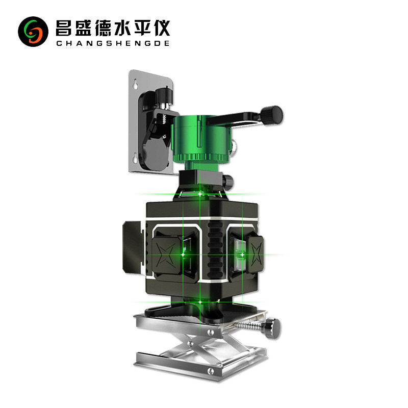 昌盛德 8线12线16线绿光水平仪3D高精度自动打线铺地砖贴地贴墙仪