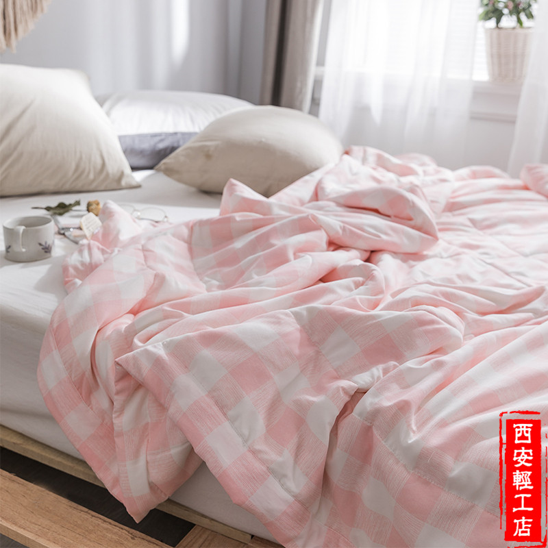 棉花被子夏凉被学生宿舍单双人春秋被芯床上空调被夏季可水洗打理