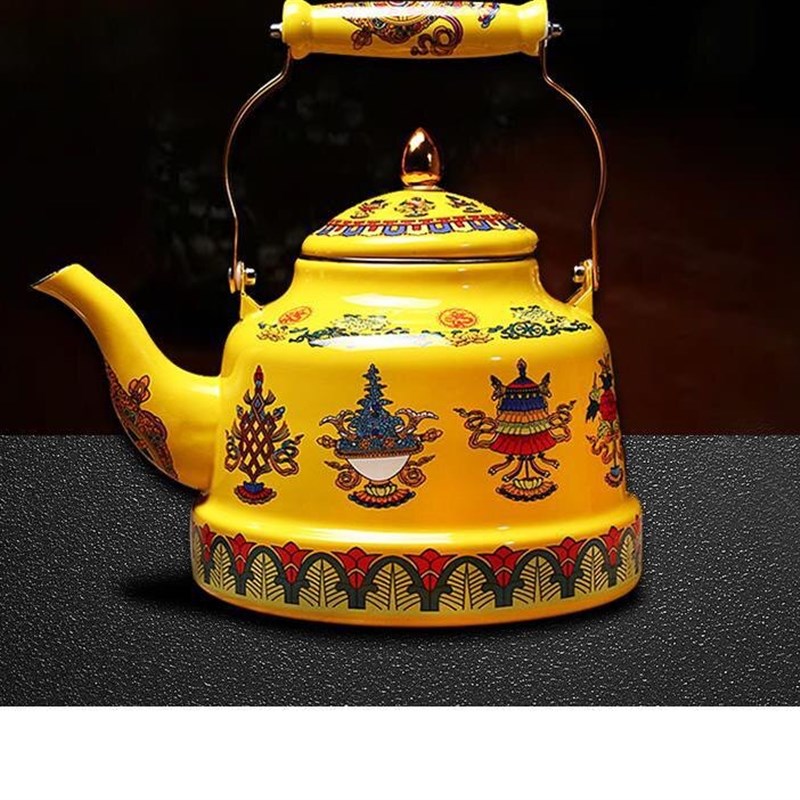 酥油茶壶藏区家用烧水壶煮茶壶藏茶壶少数民族特色茶壶茶具风情壶
