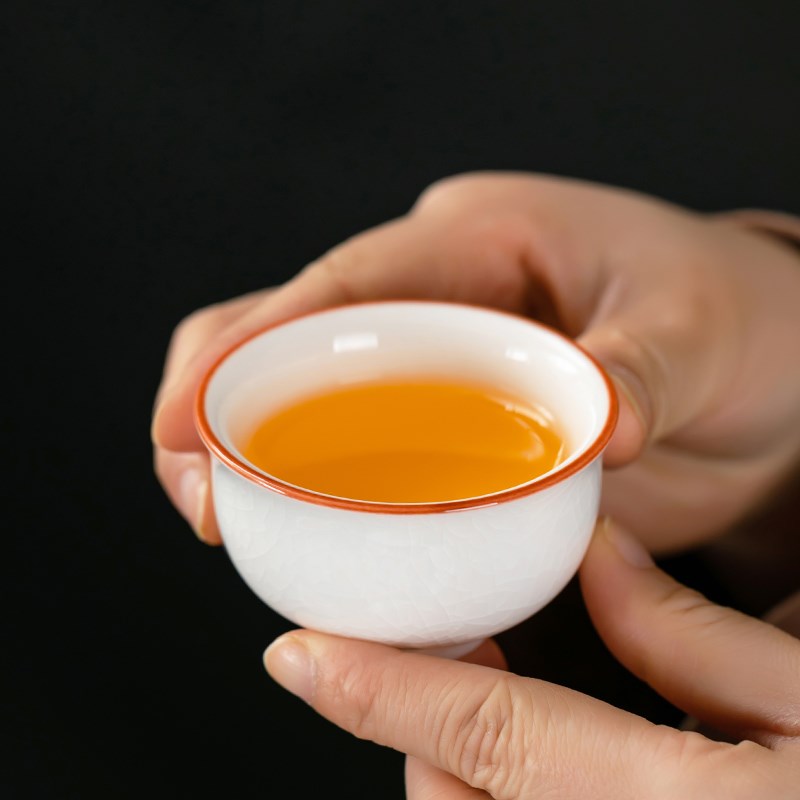 白玉妆汝窑功夫茶具套装可养开片陶瓷茶壶盖碗茶杯小套汝瓷喝茶器