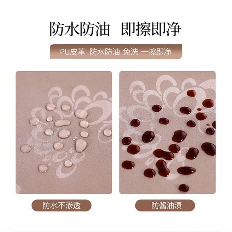 2026新款烤火桌子罩套防水皮罩正方形烤火炉防油免洗电炉罩PU桌布图片