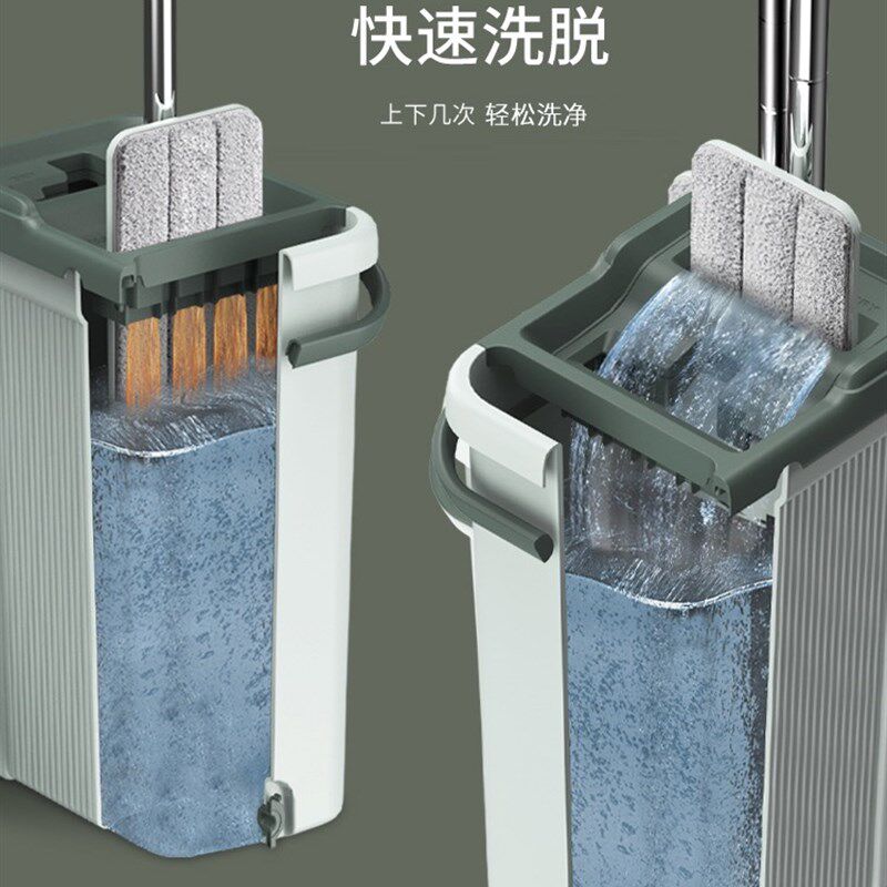 博生5号拖把家用免手洗一拖懒人布净干湿两用瓷砖地大号平板拖地