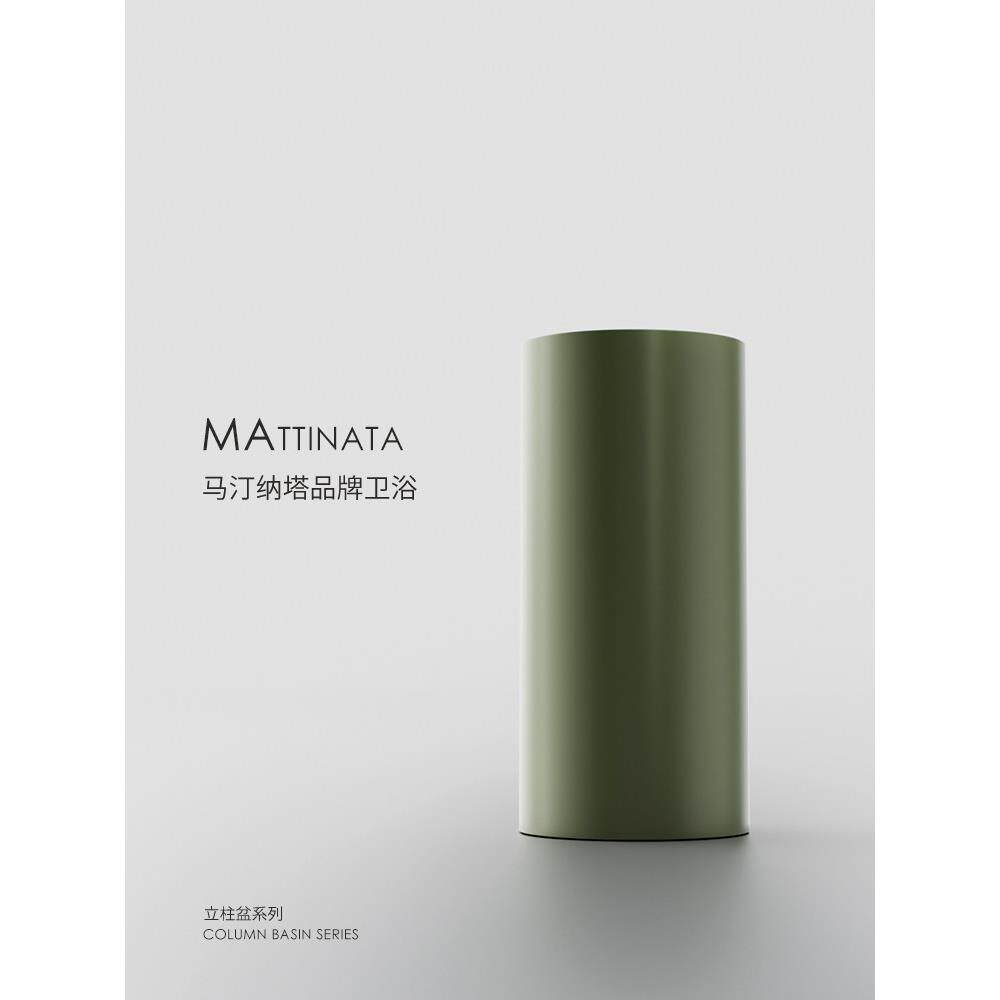 圆形立柱盆阳台卫生间洗脸盆落地式一体陶瓷盆酒店高端户外洗手池