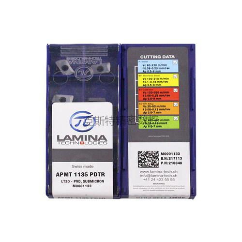正品LAMINA拉米纳林妮娜 数控铣刀片APMT1135PDTR LT30