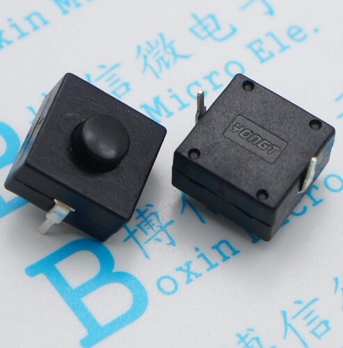 112D 手电筒开关 按钮 12*12*9MM 2脚手电筒开关 /自锁按键开关