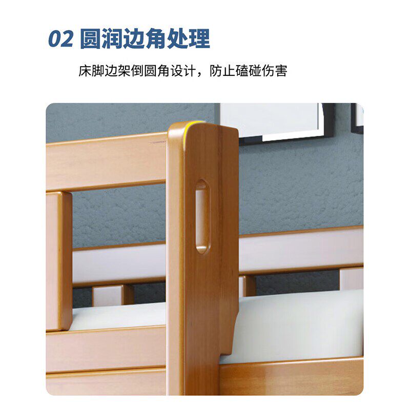 中伟上下铺实木双层床学生宿舍床民宿公寓高低床步梯子母床床垫带