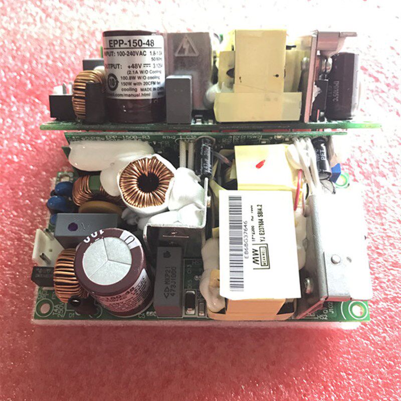 台湾明纬 EPP-150-48 150W 48V3.13A 低损耗PFC裸板明纬电源 现货