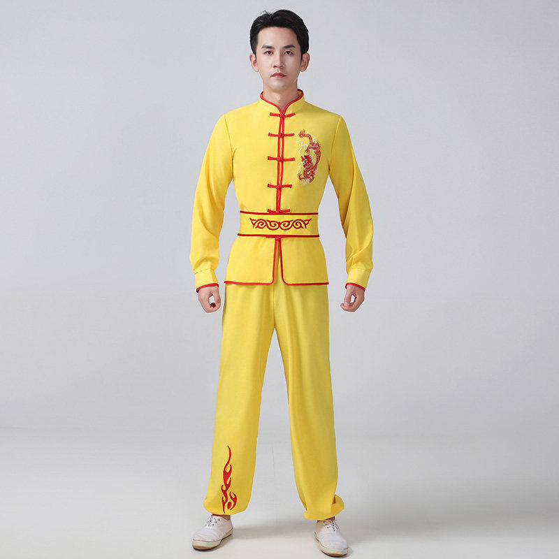 成人武术练功表演服中国