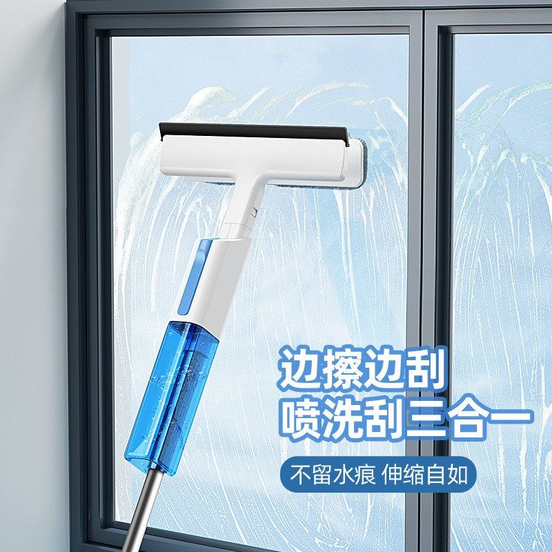 多功能超大喷雾喷水刮擦窗拖地拖把玻璃清洁拖把刷餐桌懒人神器