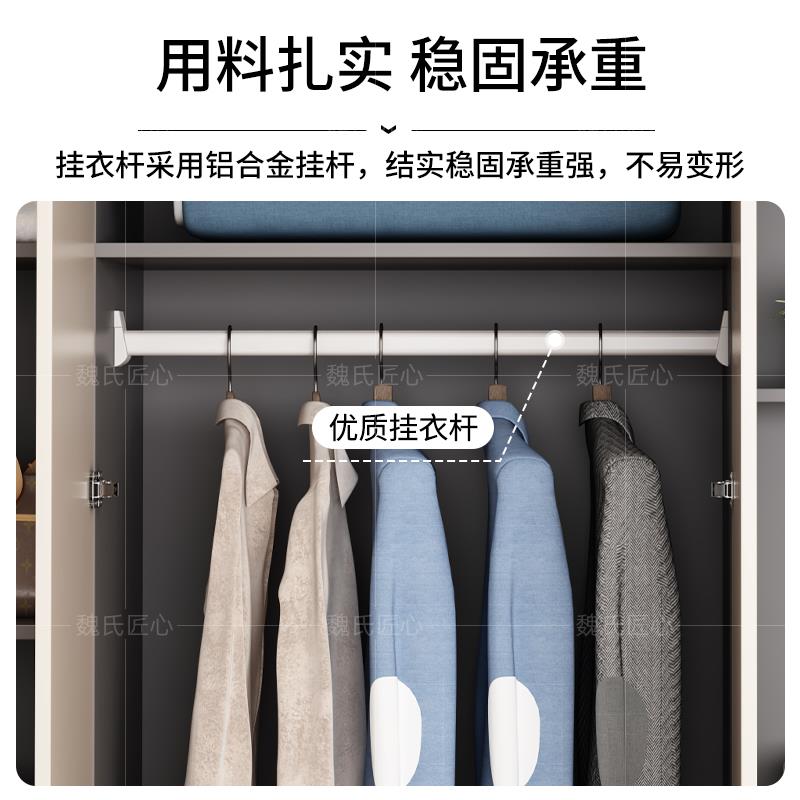 书桌台式电脑桌卧室衣柜一体组合柜家用儿童写字桌小户型收纳衣橱