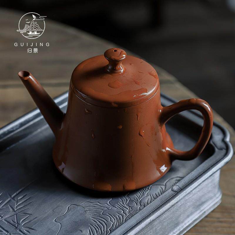 归景丨开运丨纯手工潮州手拉壶紫砂壶薄胎全手工泡茶壶功夫茶茶壶