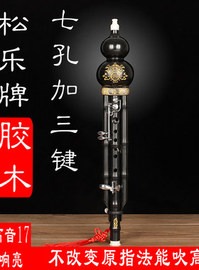 王大叔加键葫芦丝超九孔胶木乐器c/降b/F调演奏型成人学生松乐牌