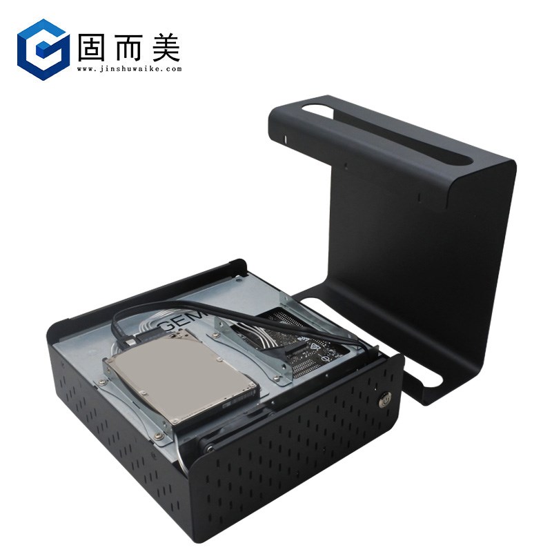 迷你ITX卧式机箱全铝合金机壳 深空灰微型主机机箱