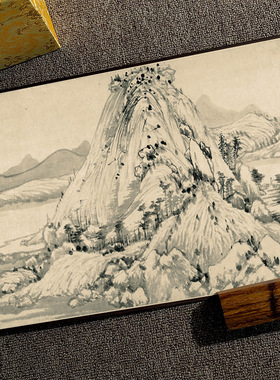 黄公望 富春山居图 古字画长卷高清复制山水墨画微喷古画临摹宣纸