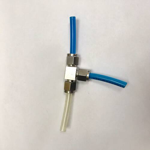 不锈钢快拧三通接头 接外径4- 6mm 8mm 10mm 12mm 14-16mm pu气管