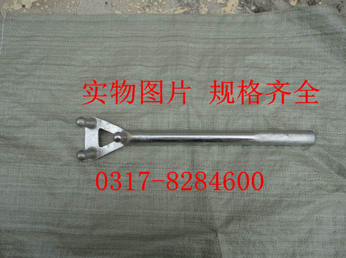 Y型阀门扳手防滑镀铬阀门扳手三爪镀铬阀门扳手3DF-1000mm