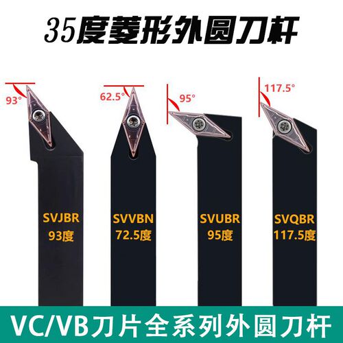 35度尖刀片外圆尖刀杆SVJBR/SVJCR/SVQBR/SVUBR/SVVBN车床刀架