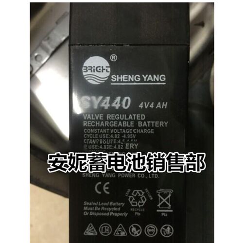SHENG YANG晟阳 SY440D 4V4AH 电子称 台秤 计价秤用蓄电池电瓶