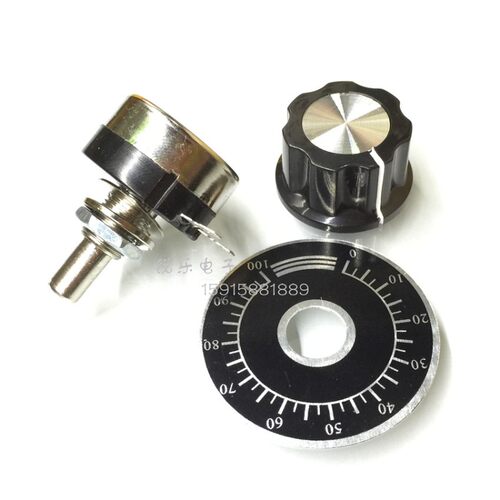 RV24电位器RV24YN20S 1K 2K 5K 10K 100-200-500K 1M带帽带刻度片