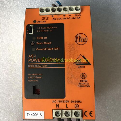 拆机 原装IFM AC1224 29.5-31.6V 4A 电源 DC-AS-I-30.5V/4A