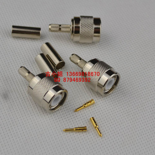 TNC公头射频RF连接器TNC-JC-3铜材TNC-J-3-接头内螺纹内针公头
