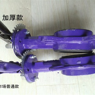申利发D71X5-10/16铸铁对夹式蝶阀手柄手动快开管道法兰阀门