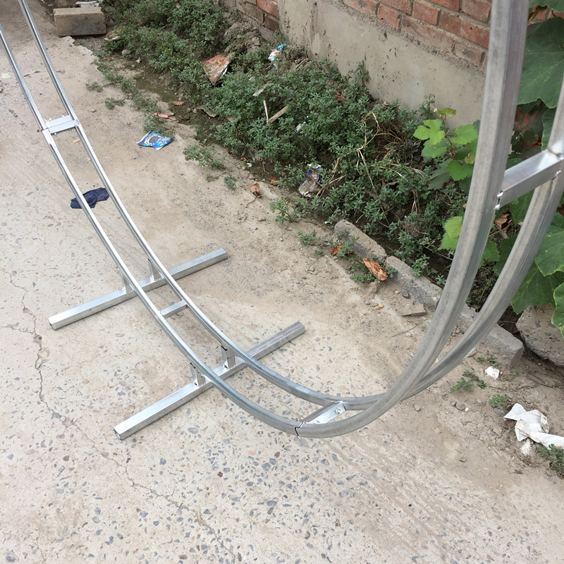 巨型铁艺圣诞花环架子户外圆环立拱门