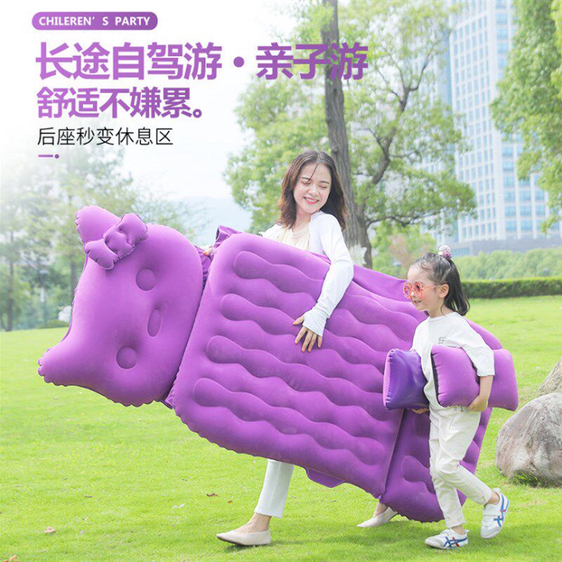 两座儿童宝宝后排睡垫神器旅行床车载充气床长途车内后座睡觉床垫