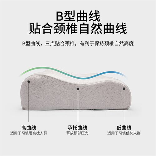 枕头成人护颈助眠泰国天然乳胶枕防螨虫家用单人高低不变形学生枕